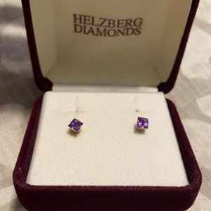 Purple Stone Earrings